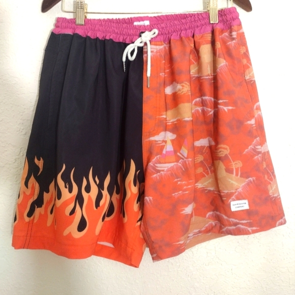 Duvin Design Flames Swim Trunks - Picture 1 of 5